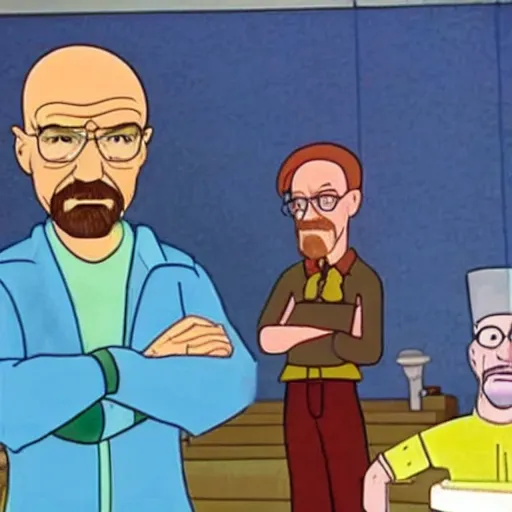 Prompt: Walter White guest stars on Scooby Doo episode
