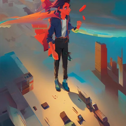 Image similar to hero world rockoa €™ s modern life, behance hd by jesper ejsing, by rhads, makoto shinkai and lois van baarle, ilya kuvshinov, rossdraws global illumination