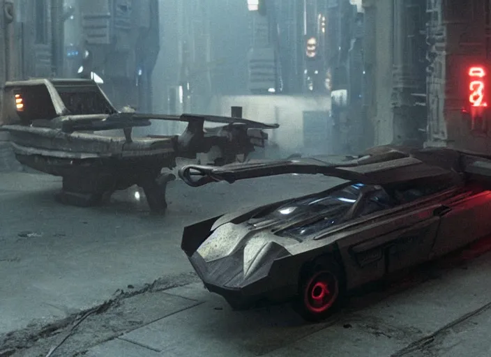 Image similar to vehicle from the 2012 science fiction film Blade Runner