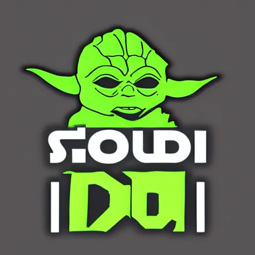 Prompt: Yoda minimalism logo