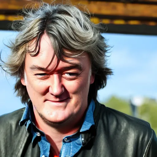 Prompt: James may as an anime character
