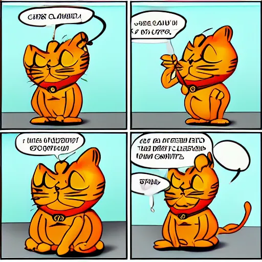 Image similar to inflated latex Garfield