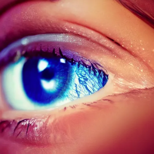Prompt: a beautiful girl's eyes, vast stars are hidden in the eyes, 8 k, stunning, dream, highly detailed, super macro