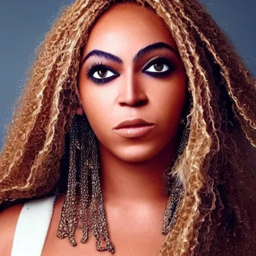 Image similar to bee with human face resembling beyonce