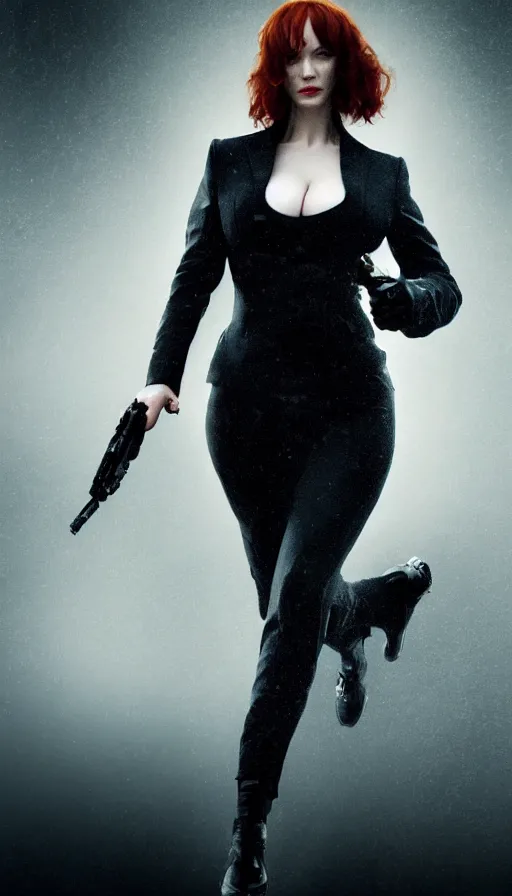 Prompt: Christina Hendricks in the Matrix, perfectly-centered-photograph of Christina Hendricks, film still, sweaty, dynamic action pose, insane detail, intricate, highly detailed, Zeiss Lens, DSLR photography, smooth, sharp focus, Unreal Engine 5, Octane Render, Redshift, 8K