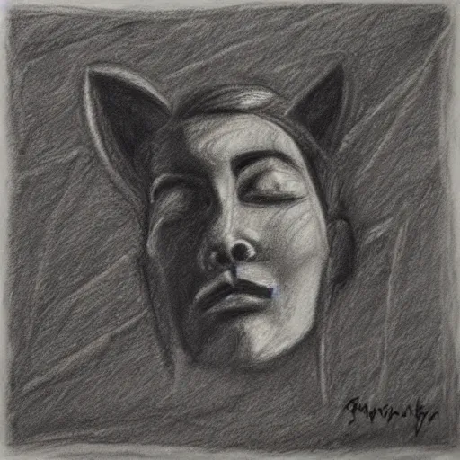 Image similar to charcoal drawing introspective bother 5 x 5 grid