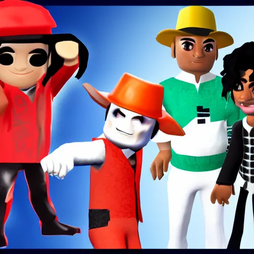 Prompt: michael jackson Roblox character