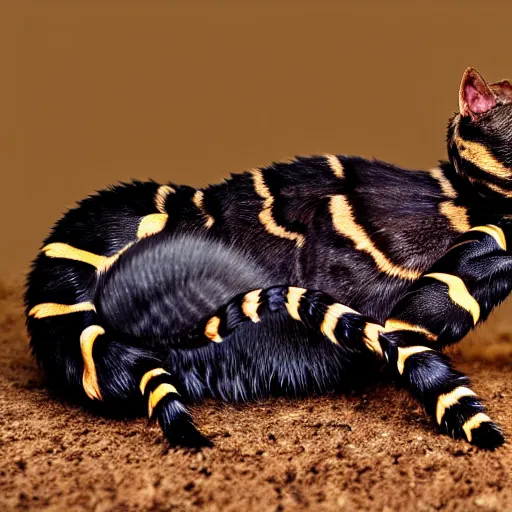 Image similar to a scorpion - cat - hybrid, animal photography