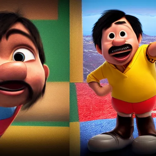 Image similar to manny pacquiao as a pixar disney character from up ( 2 0 0 9 ), unreal engine, octane render, 3 d render, photorealistic