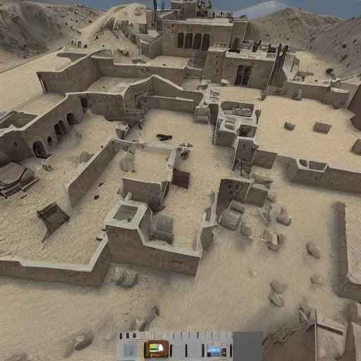 Image similar to dust 2 map if it was a real place