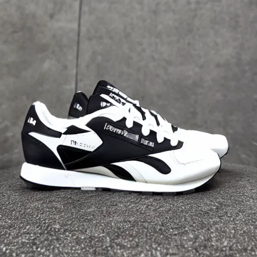 Image similar to batman reebok sneakers