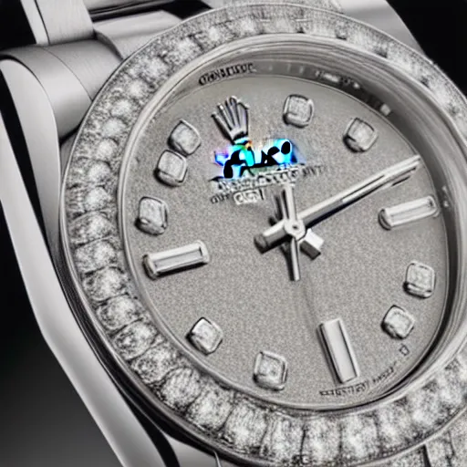 Image similar to rolex watch close up 5 0 carat diamonds