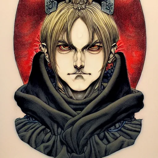 Image similar to prompt : portrait of diablo character painted in miyazaki color style drawn by katsuhiro otomo and takato yamamoto, inspired by fables, china doll face, smooth face feature, intricate oil painting, high detail, sharp high detail, manga and anime 2 0 0 0