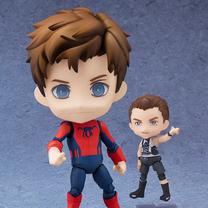 Prompt: tom holland, an anime nendoroid of tom holland, figurine, detailed product photo