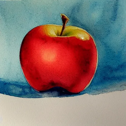 Image similar to apple by ivo jordanov, # artoftheday # watercolours # watercolor _ art