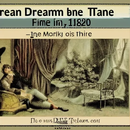 Image similar to dream a time machine in the 1 8 2 0