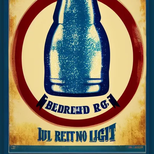 Image similar to retro bud light poster