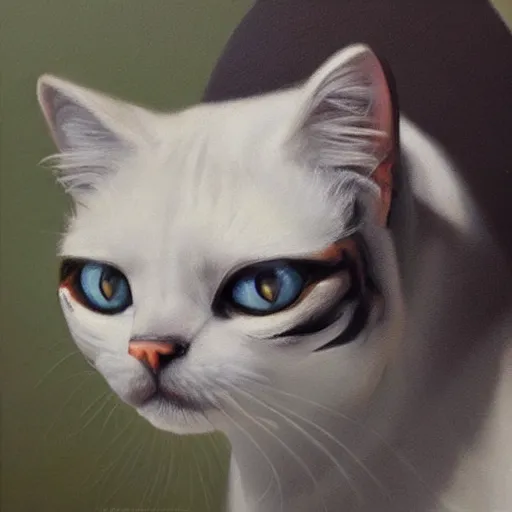 Image similar to phantom cat, oil on canvas, high detail, hyperrealism, photo realistic, masterpiece