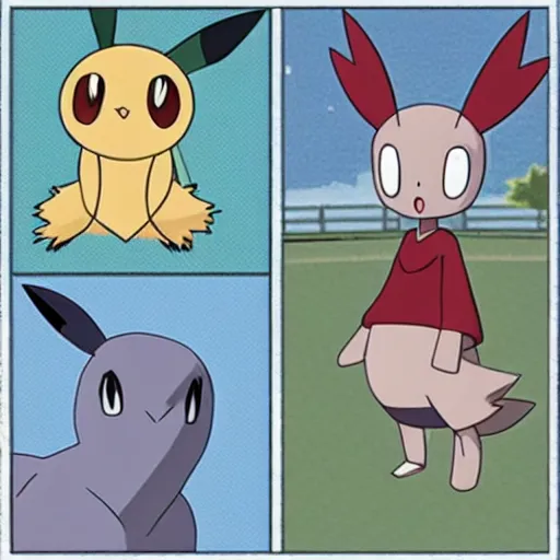 Image similar to a pokemon named ria, in the style of cartoon saloon