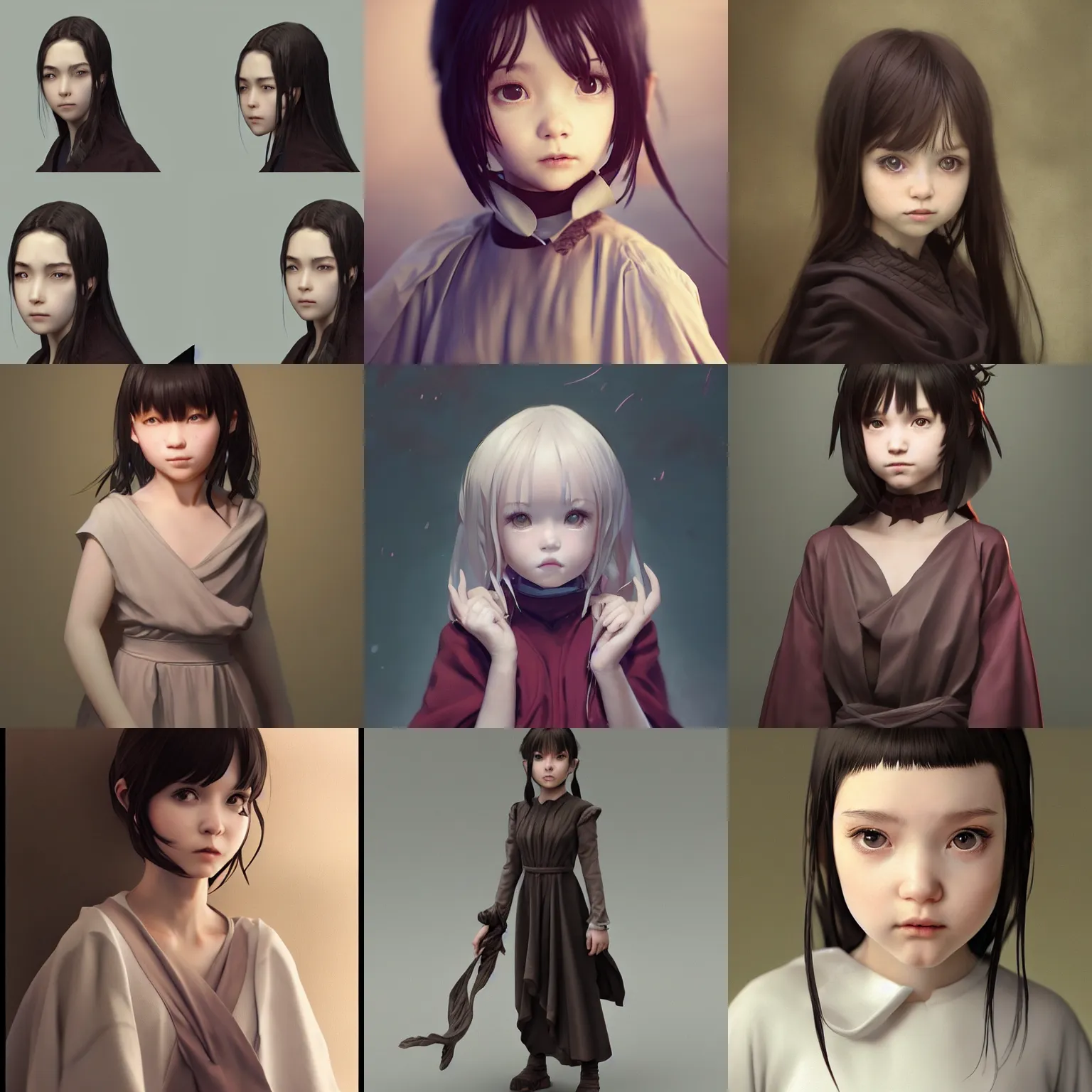 Image similar to Clothed.realistic style at CGSociety by WLOP,ilya kuvshinov,krenz cushart,Greg Rutkowski,trending on artstation.Zbrush sculpt colored,Octane render in Maya,Houdini VFX.Realistic fantasy cute young girl who is dark disciple,expressing joy,wearing mystic robe,silky hair, deep eyes.Oil painting.Cinematic dramatic atmosphere,sharp focus,soft volumetric studio lighting.