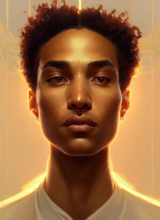 Prompt: symmetry!! portrait of terrence boyd, golden hour, intricate, elegant, highly detailed, digital painting, artstation, concept art, smooth, sharp focus, illustration, art by artgerm and greg rutkowski and alphonse mucha