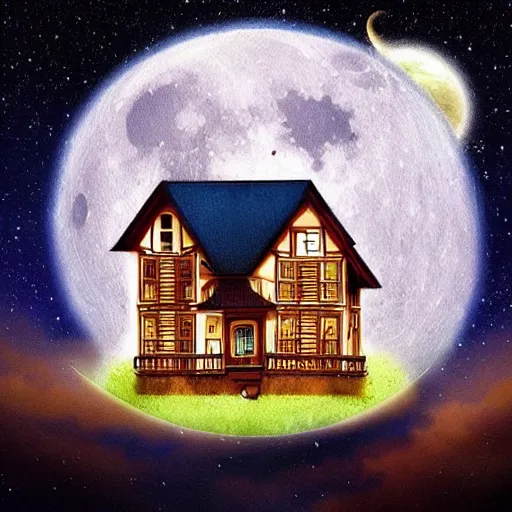 Image similar to “house on the moon”