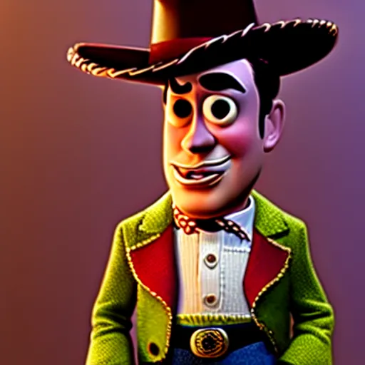 Image similar to don corleone as a disney, pixar character from toy story : : unreal engine, octane render, 3 d render, photorealistic, cg, visualisation, 4 k