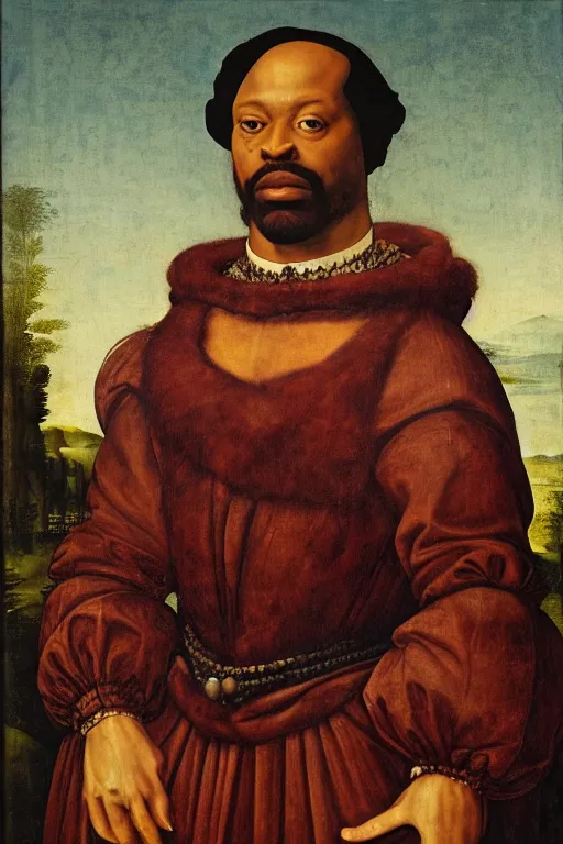 Image similar to renaissance portrait of leroyce hawkins