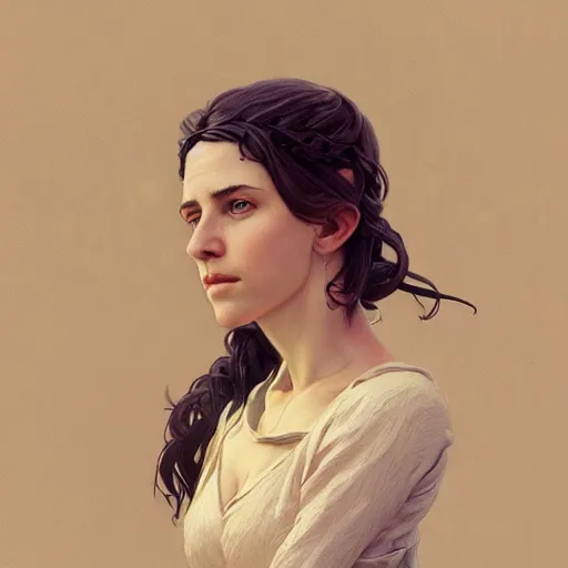 Image similar to Highly detailed portrait of Hila Klein, unreal engine, fantasy art by Greg Rutkowski, Loish, Rhads, ferdinand knab, Makoto Shinkai and Lois van baarle, ilya kuvshinov, rossdraws, Tom Bagshaw, alphonse mucha, global illumination, radiant light, detailed and intricate environment