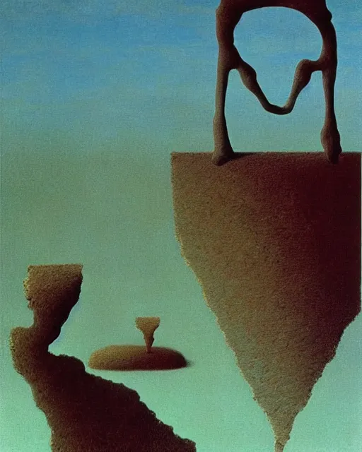 Prompt: phase transition by beksinski and salvadore dali and rene magritte, extremely high detail, 8 k, high contrast