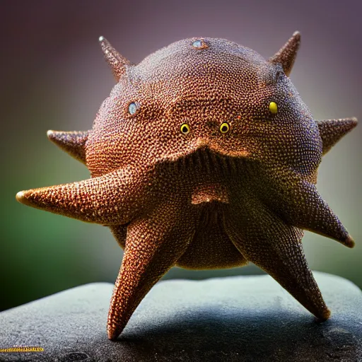 Prompt: national geographic photo of staryu, pokemon in the wild, intricate, portrait, 8 k highly professionally detailed, hdr, award winning