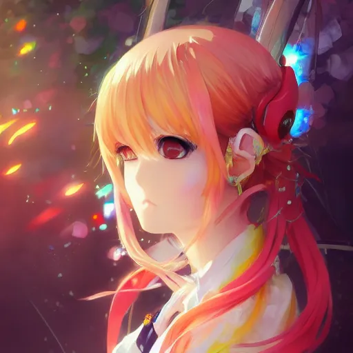 Prompt: anime portrait of a music festival as an anime girl by Stanley Artgerm Lau, WLOP, Rossdraws, James Jean, Andrei Riabovitchev, Marc Simonetti, and Sakimichan, trending on artstation