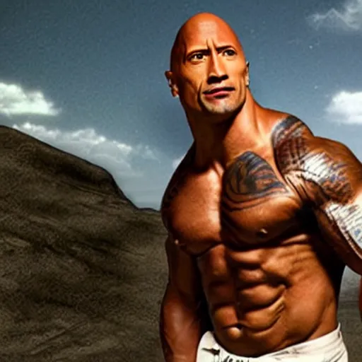 Prompt: dwayne johnson as a extraterrestrial