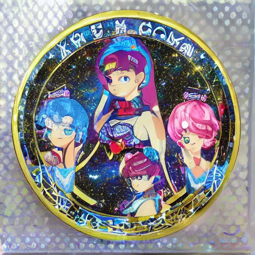 Image similar to hologram sticker club sailor moon