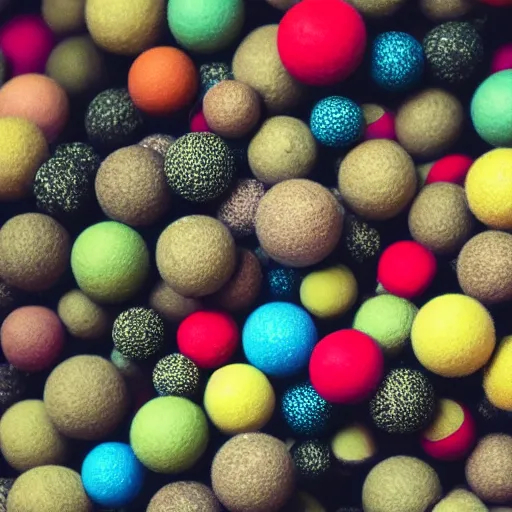 Image similar to army of balls containing universes, 5 5 mm