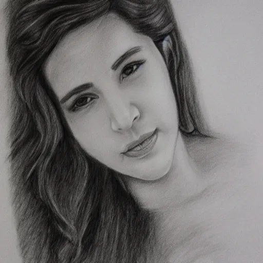 Image similar to isabel pantoja, pencil drawing.