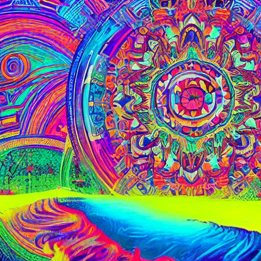 Prompt: peaceful, psychedelia