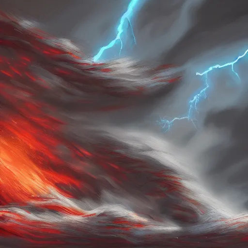 Prompt: i regret, storm is coming to get me, digital painting, futured, ultra detailed