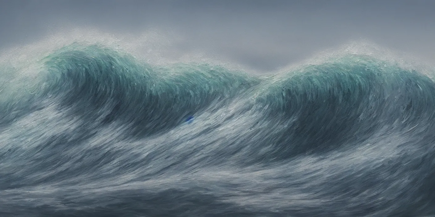 Prompt: a wave, cinematic lighting, detailed oil painting, hyperrealistic, 8k