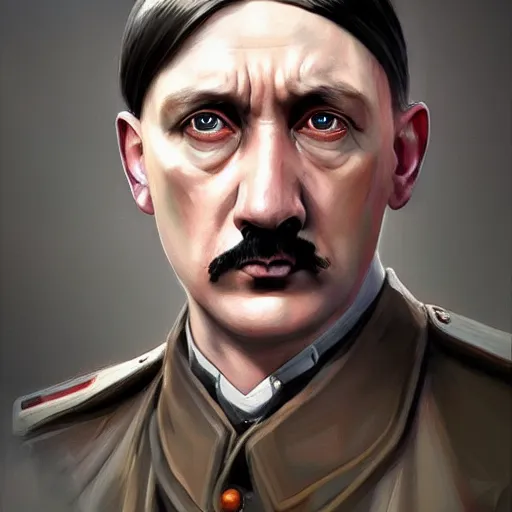 Image similar to adolf hitler, digital art by Mandy Jurgens and Irina French and Heraldo Ortega , hyperdetailed, artstation, cgsociety