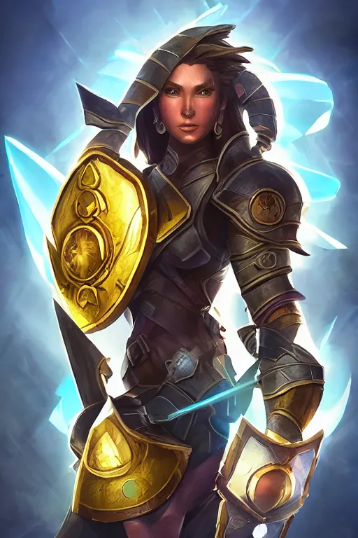 Image similar to shield fantasy epic legends game icon stylized digital illustration radiating a glowing aura global illumination ray tracing hdr fanart arstation by ian pesty and katarzyna da „ bek - chmiel