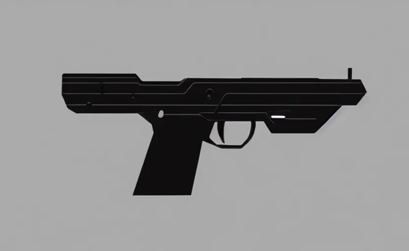 Image similar to minimalist gun inspired by Tesla, studio lighting, octane render