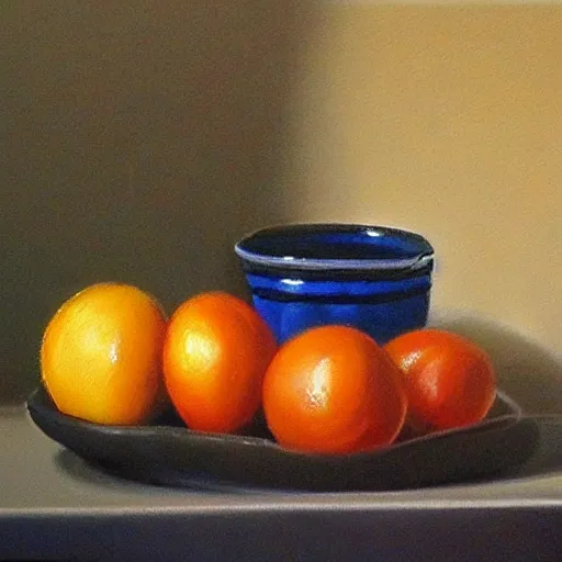 Image similar to still life painting by David Brown, matte,