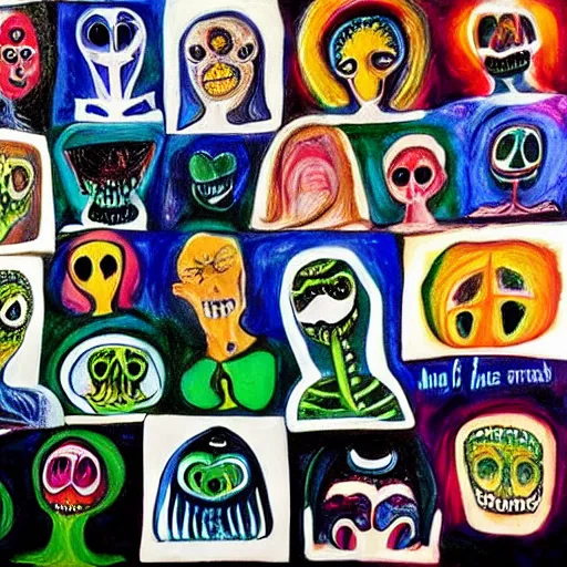 Image similar to 👽 🎨🖌️