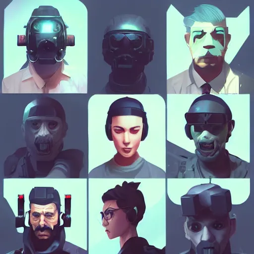 Image similar to face icon stylized minimalist call of duty, loftis, cory behance hd by jesper ejsing, by rhads, makoto shinkai and lois van baarle, ilya kuvshinov, rossdraws global illumination