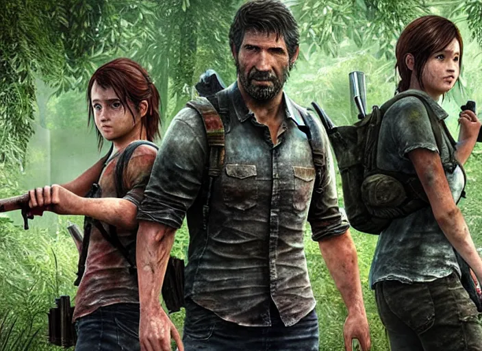 Image similar to a still from the live - action the last of us show