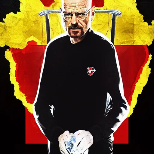 Image similar to Arsene Wenger as Walter White, Breaking Bad, high quality, 4k, high detail, drama,