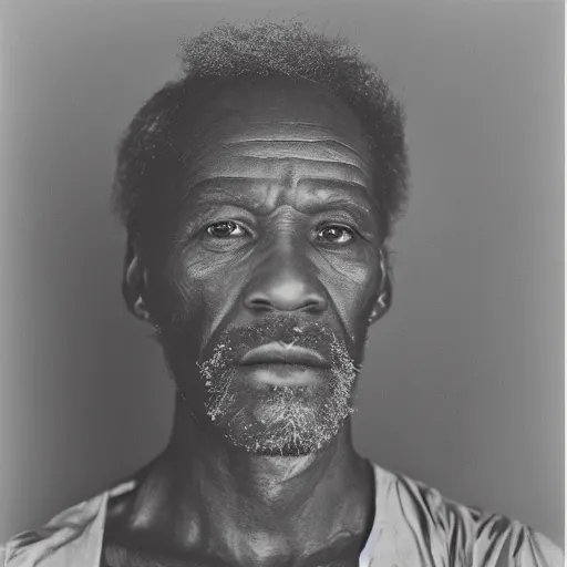 Prompt: Moses. Close-up studio portrait by Robert Mapplethorpe. Tri-x