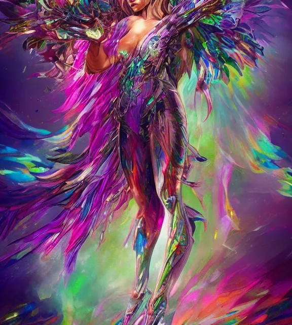 Prompt: vibrant concept art painting of a shattered goddess that resembles a shattered rainbow glass statue with it's shards branching out, fantasy artwork, award winning, hyper detailed, very very very very very very very very very very very very very very very very very beautiful, studio lighting, artstation