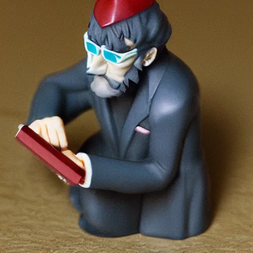 Image similar to gendo ikari smoking a joint, 5 5 mm